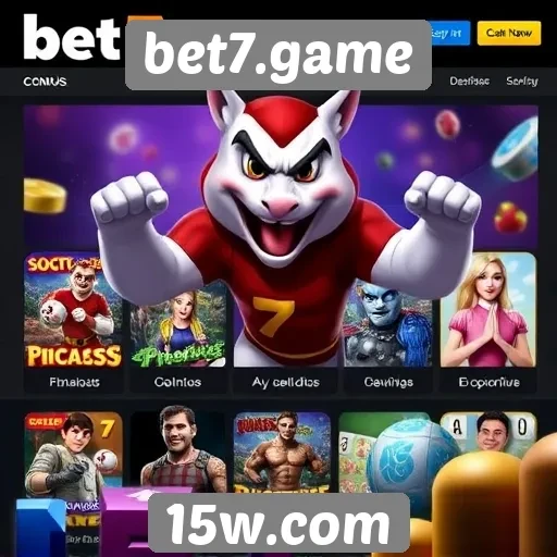 Recursos exclusivos do site bet7.game