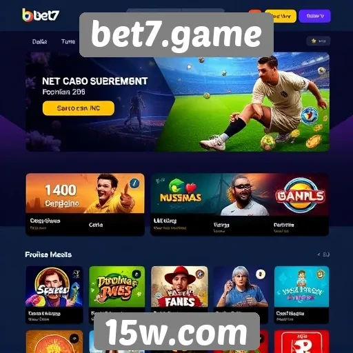 Experiência do usuário na navegação do site bet7.game